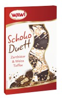 Schoko Duett Zartbitter & Weiss Toffee Bruchbeutel