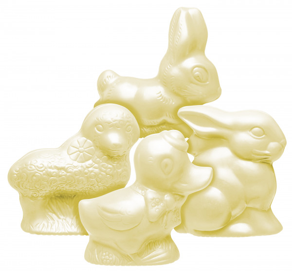 Ostersortiment Einzelfigur weiß