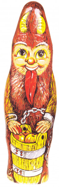 Krampus-Teufel in 2er Motiv-Folie, Milchschokolade