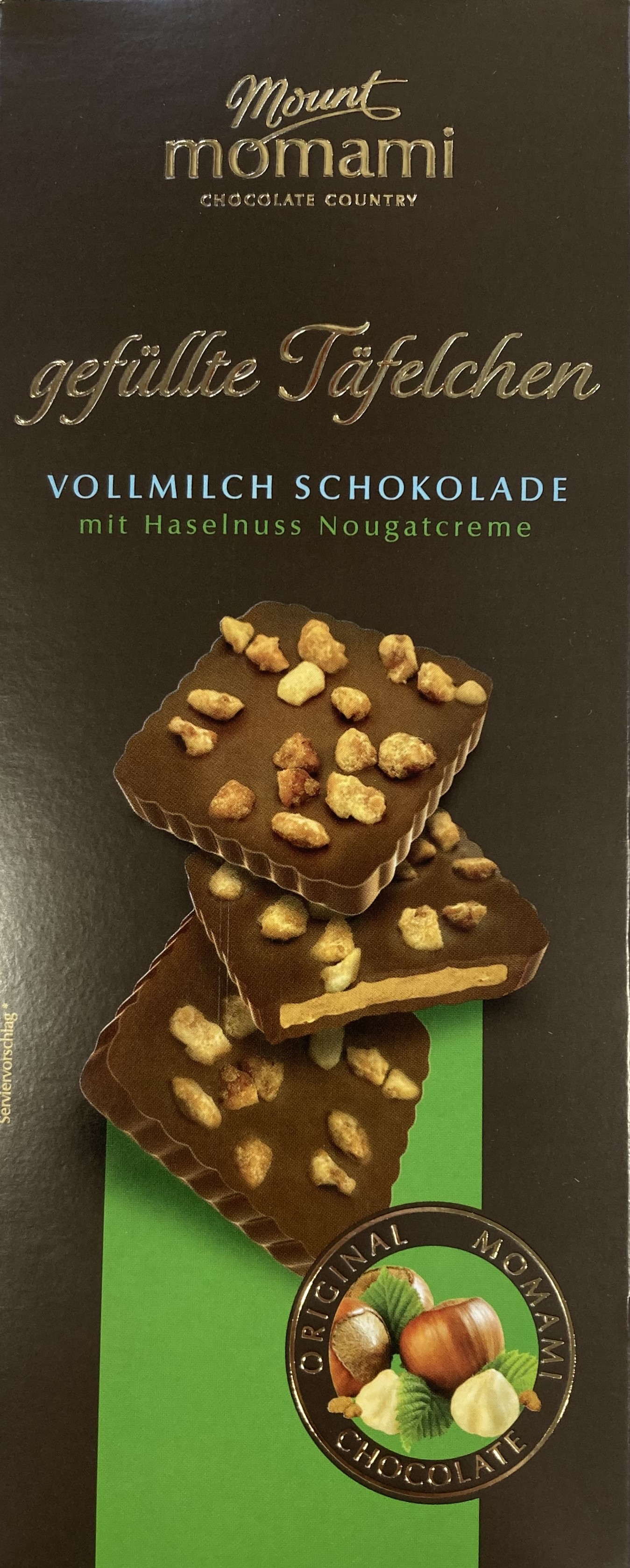 Mount Momami gefüllte Täfelchen Nougatcreme | WAWI - Süsswaren 