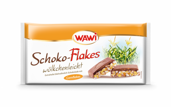 Schoko-Flakes Tafel mit Puffreis