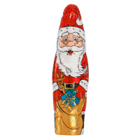 Weihnachtsmann in Motiv-Folie, Milchschokolade