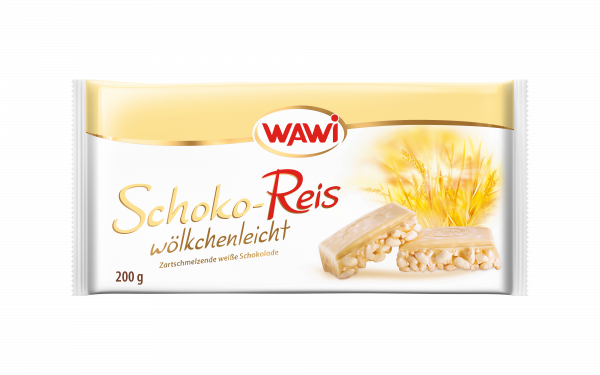 Schoko-Reis Tafel weiß